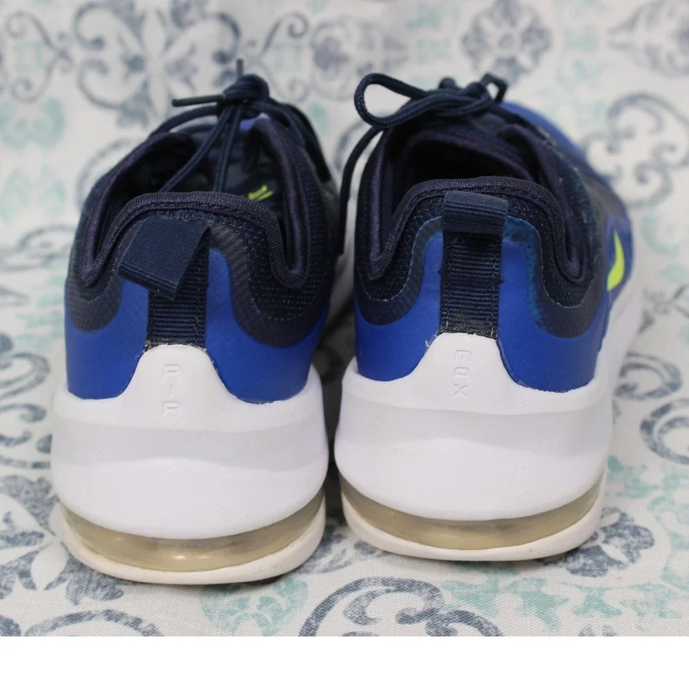 Nike Air Max Axis Running Shoes Blue Neon Athletic Sneakers AH5222-404 6.5Y‎